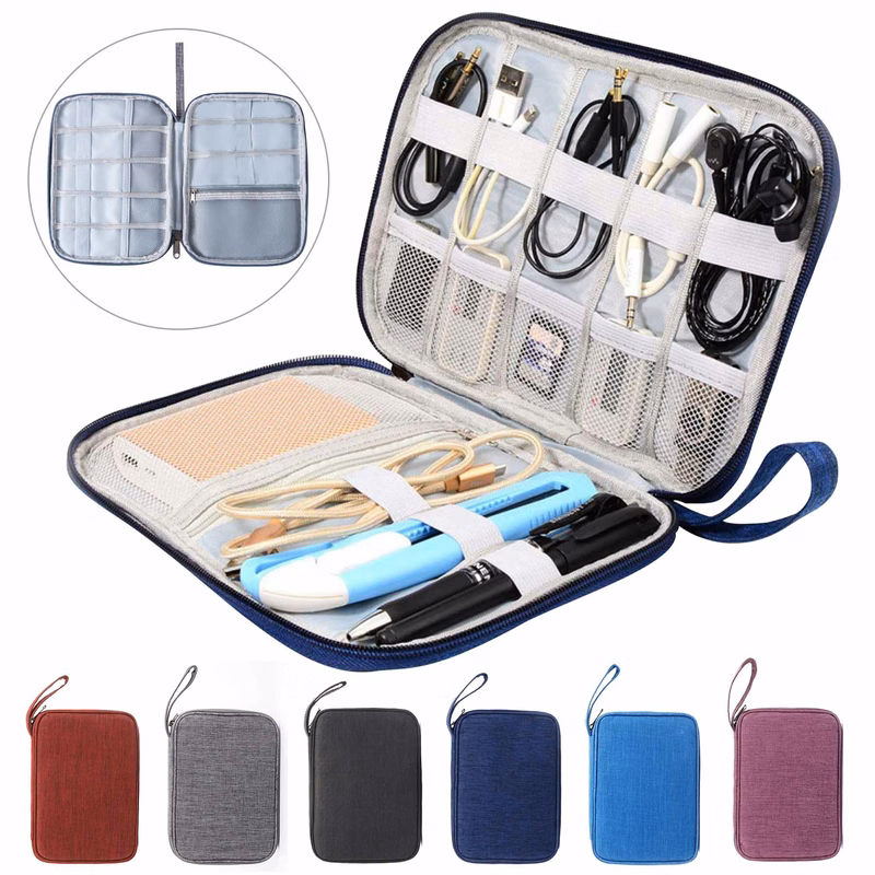Digital Electronic Accessories Storage Cable Organizer Bag