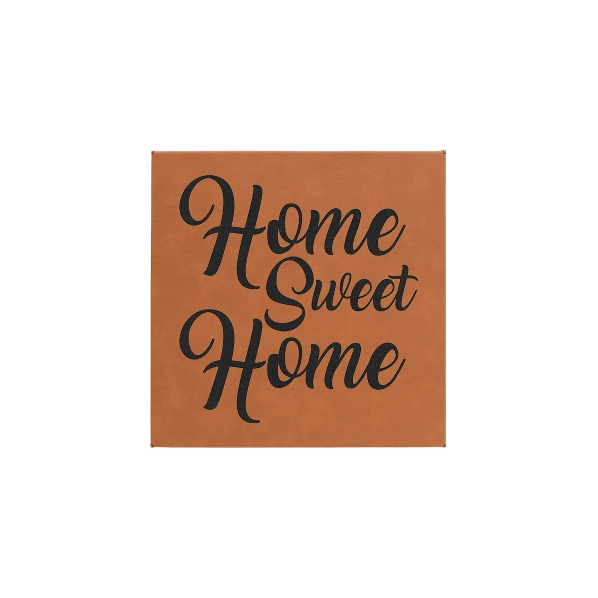 10" x 10" Rawhide Leatherette Wall Decor 1