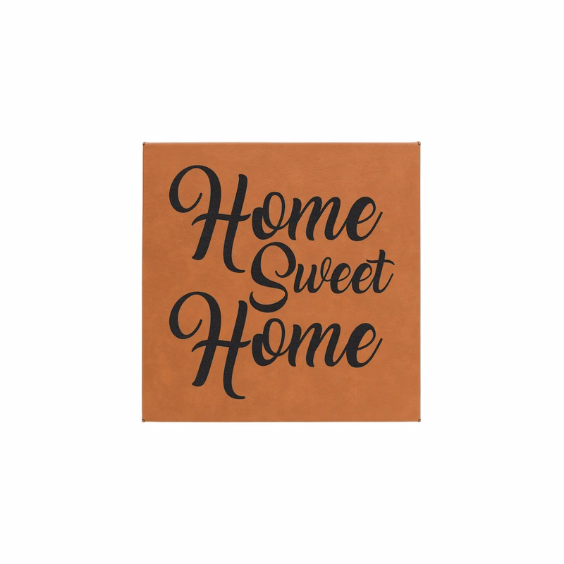 10" x 10" Rawhide Leatherette Wall Decor