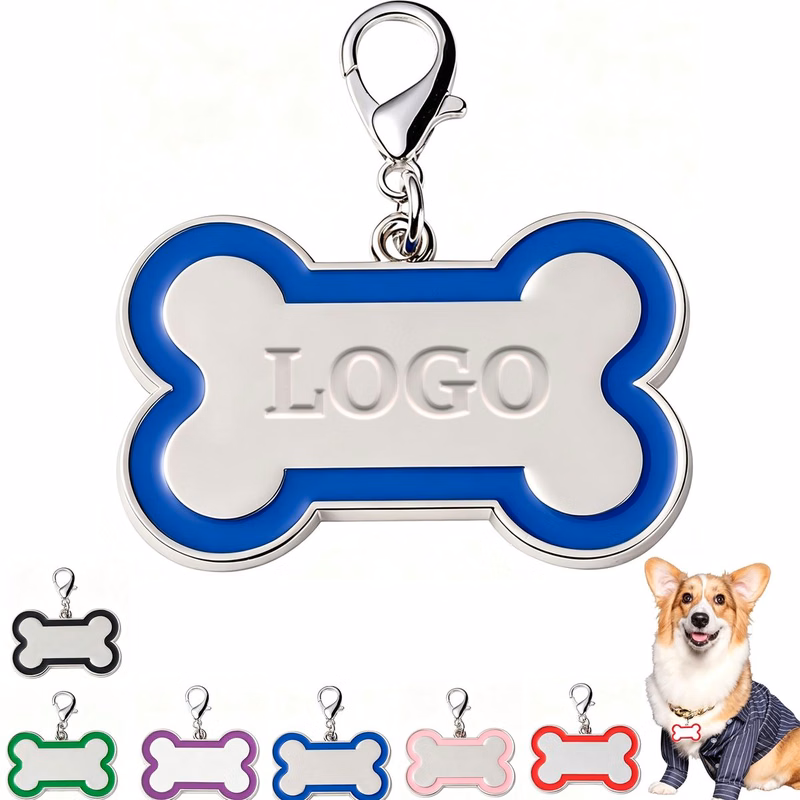 MOQ 20 Piece Bone-Shaped Pet ID Tag