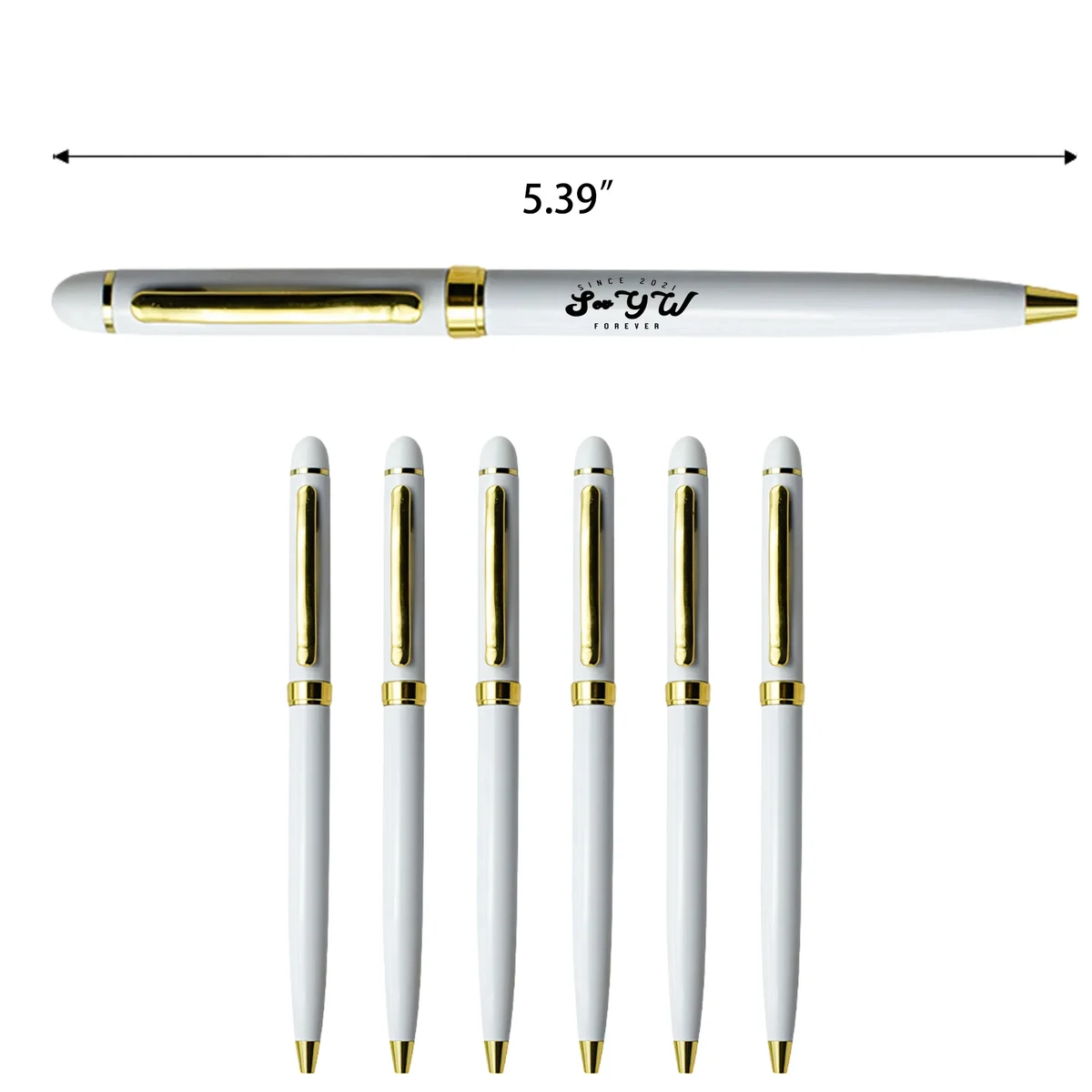 MOQ 100 Colgate Metallic White Ballpoint Pen 1