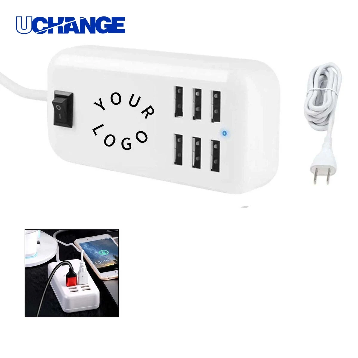 Durable 6 Port USB Hub with Protection 1