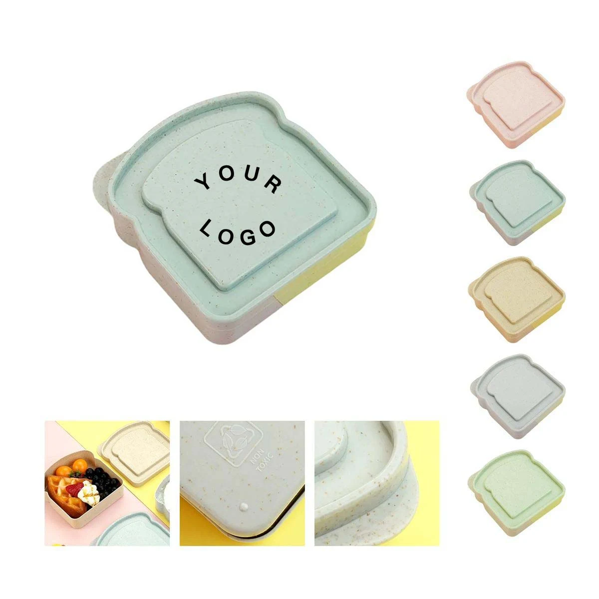 Playful Bread Shaped Food Box for School or Office 1