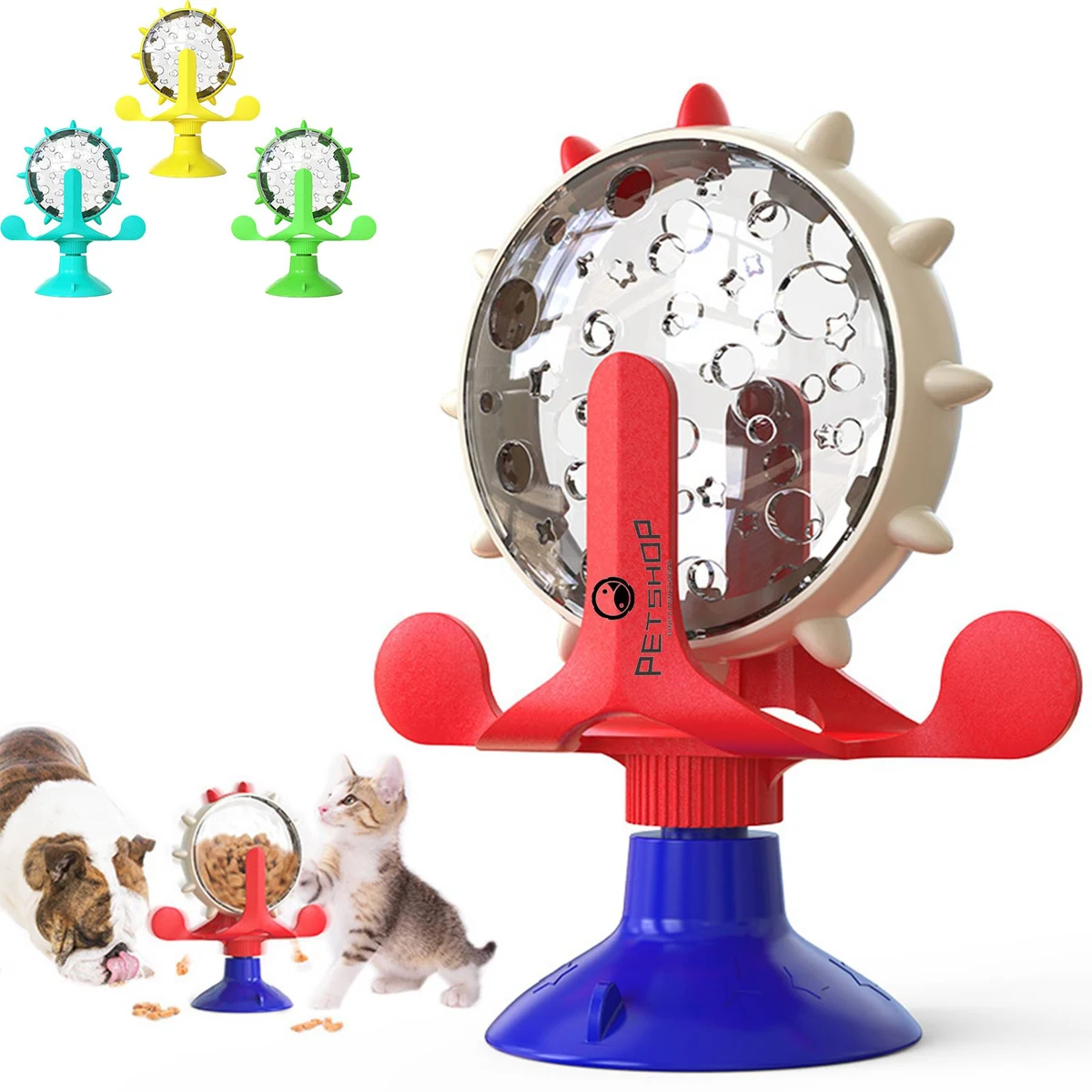 Pet Food Leakage Toy with Powerful Suction Cup 1