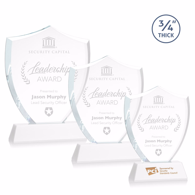Scudo Shield Award on Newhaven - White