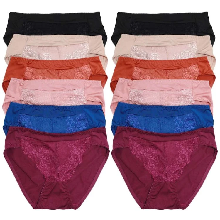 Nylon Bikini Panties - Assorted Colors Small-XL 1