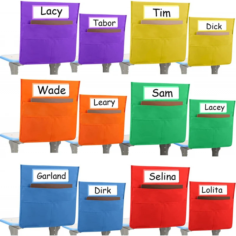 Student Chair Back Organizer Storage Pockets 1