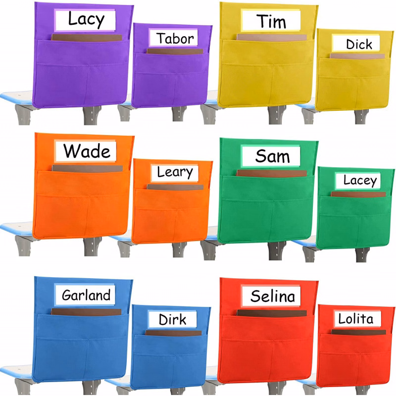Student Chair Back Organizer Storage Pockets