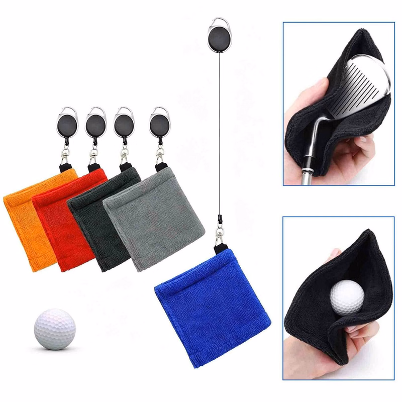 Microfiber Golf Towel with Retractable Clip