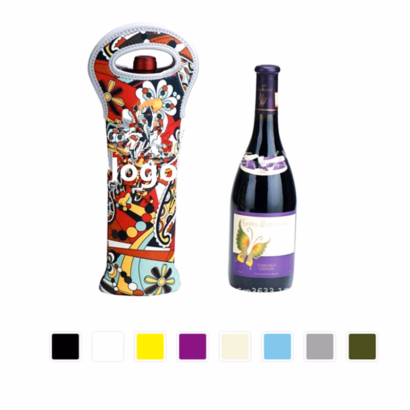 Neoprene Wine Bottle Sleeve w/Handle