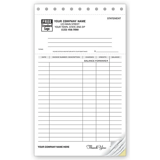 Statements With Ledger, Classic, Lined 1