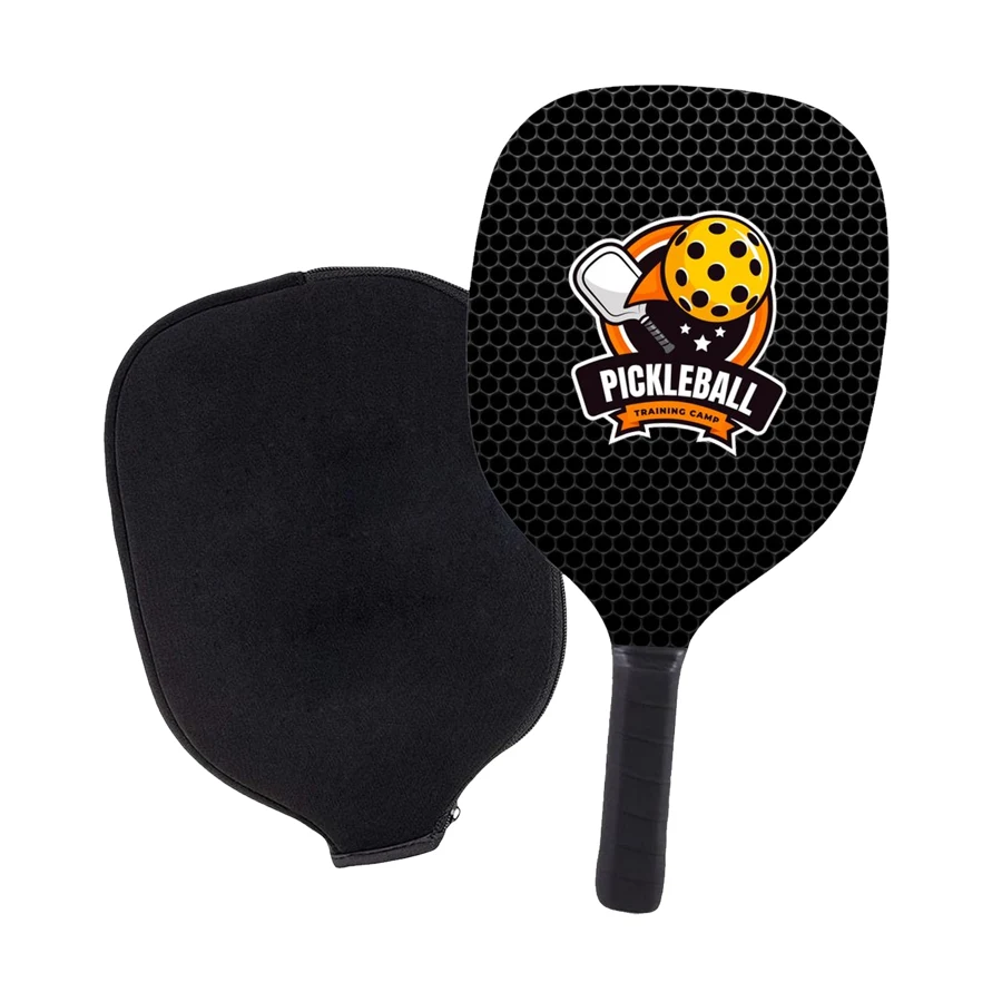 Wooden Pickleball Set w/ SBR Racket Cover Bag 1