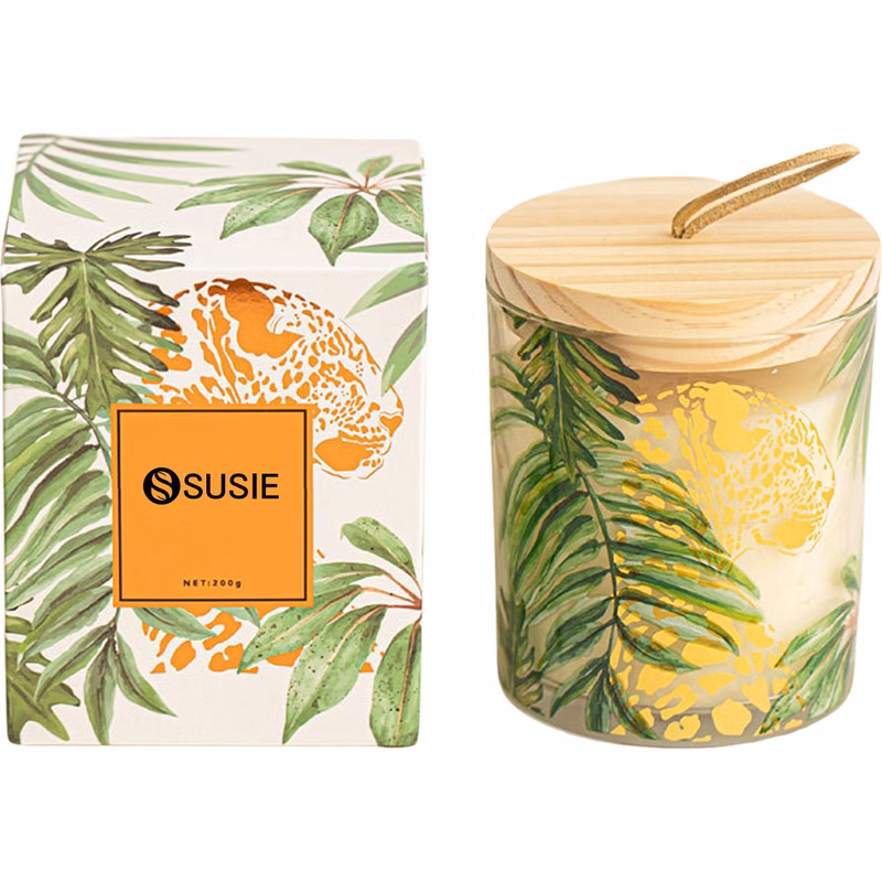 Scented Candle w/ Wooden Lid