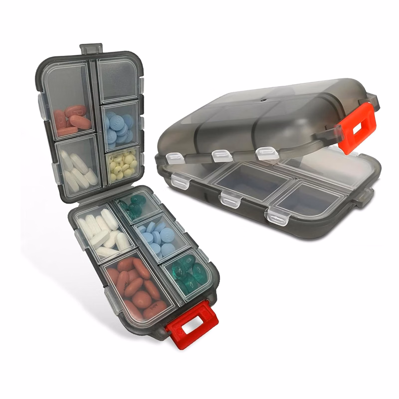 Full Color Travel Pill Organizer Box