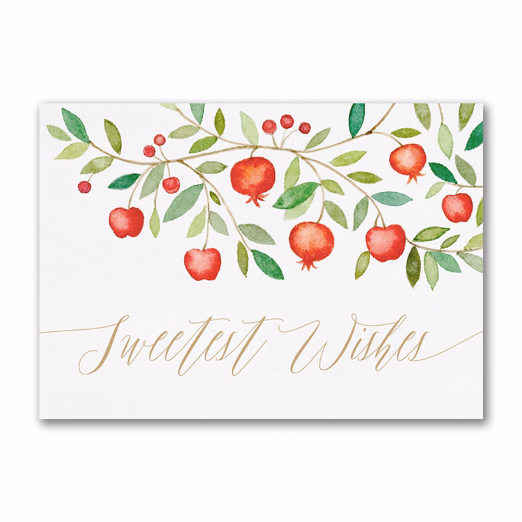 Sweet Pomegranate Wishes Card