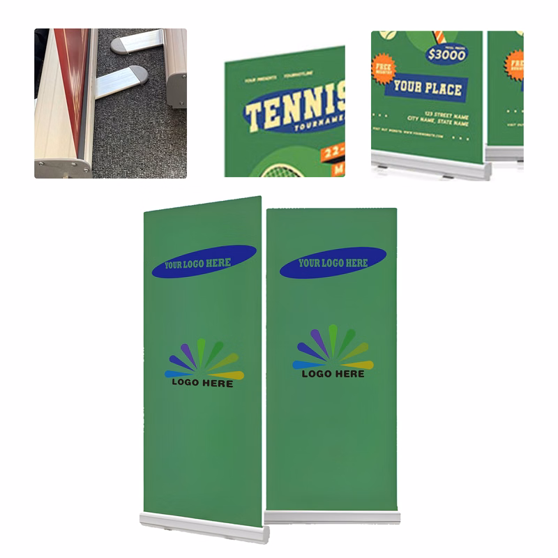 MOQ3 Personalized Aluminum Roll Up Banner Stand