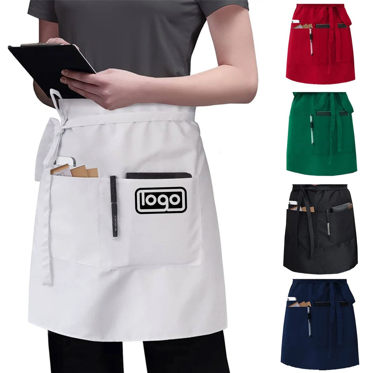 Stain-resistant Waterproof Custom Waiter Waist Apron 1
