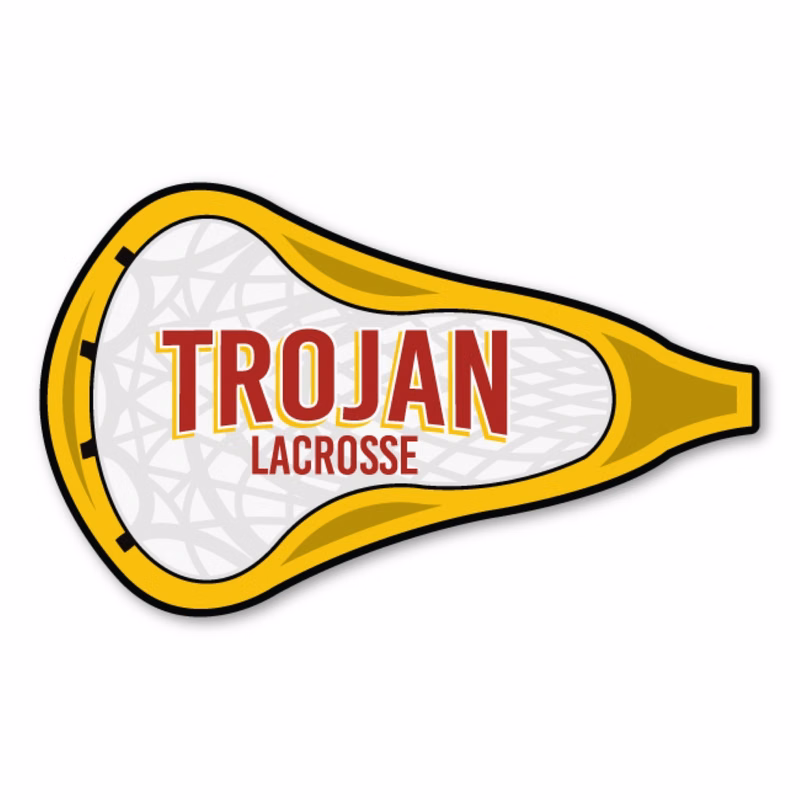 Lacrosse Stick Magnet - 4.60" x 2.80" - 30 mil - Outdoor Safe