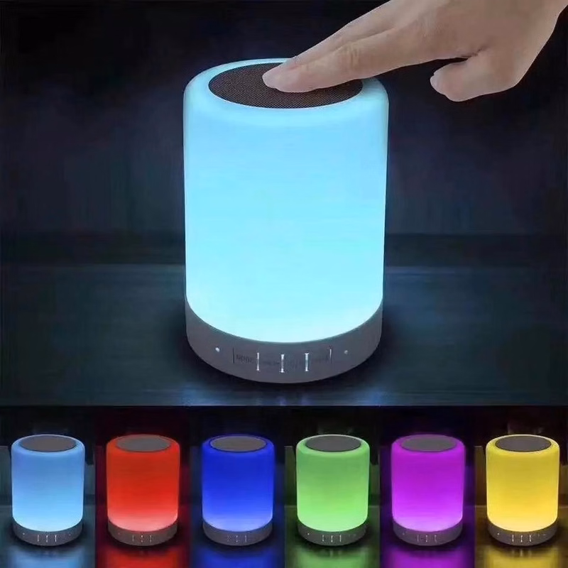 Bluetooth Speaker with LED Lamp