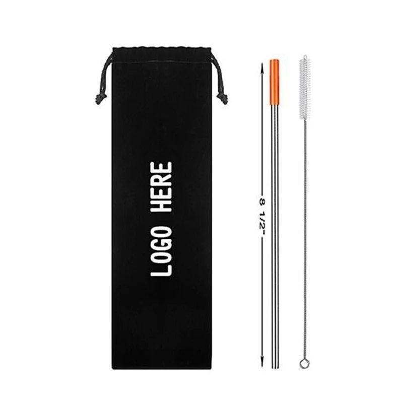 Stainless Steel Straw with Cleaning Brush 1