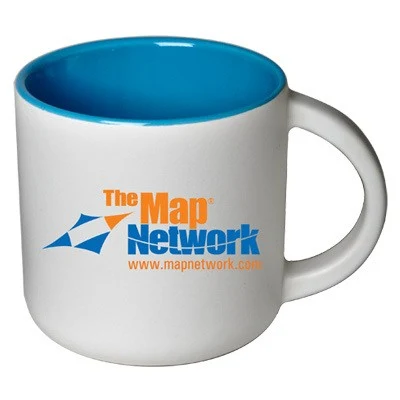 14 oz Sedona Mug - Matte White Out/Gloss Blue In 1