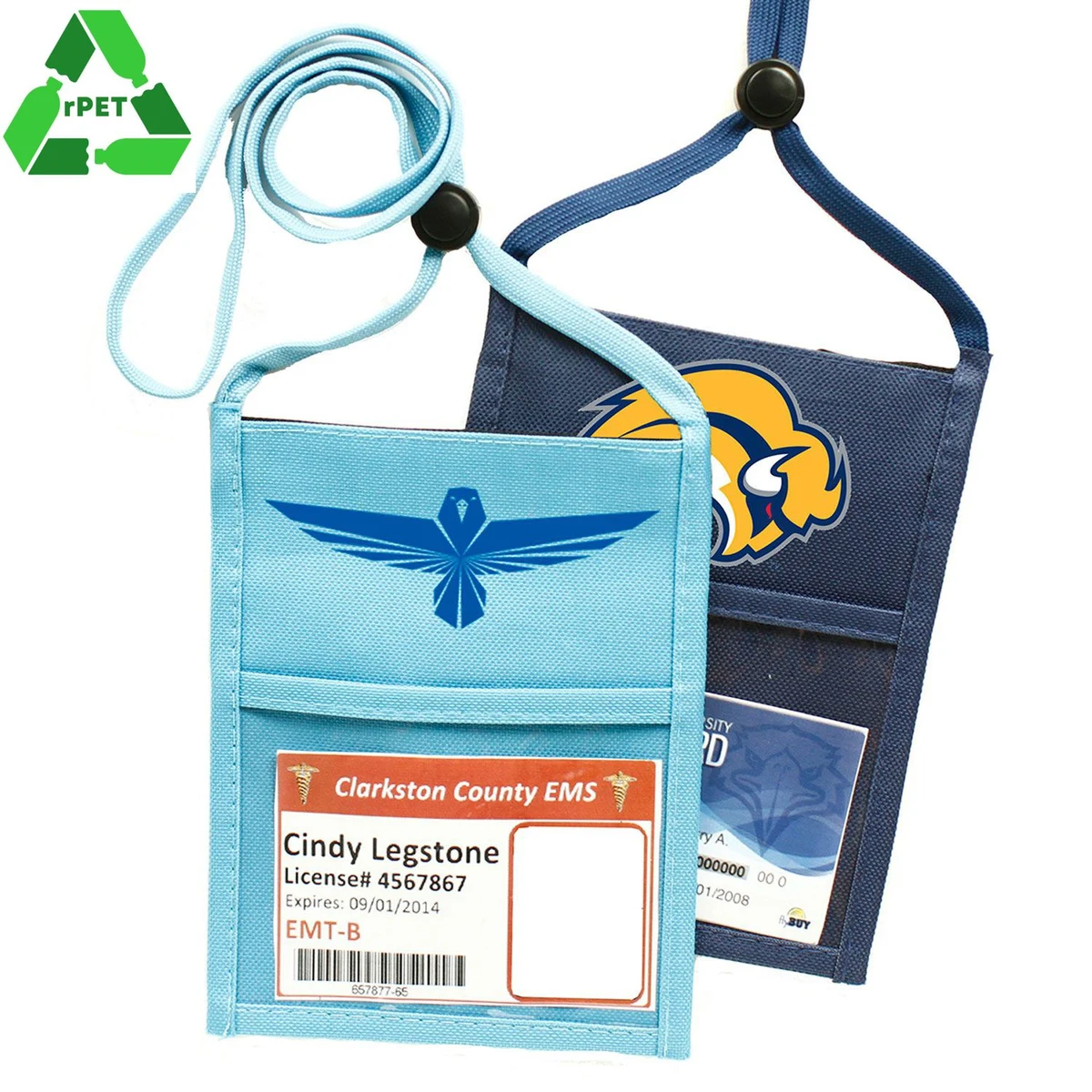 Premium Polyester Double Window RPET Recycled Pouch 1
