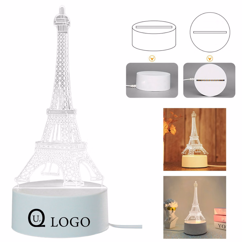 Eiffel Tower Series Acrylic Led Nightlight