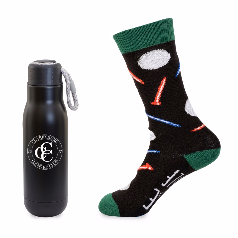 Less Work, More Golf Bottle Gift Set