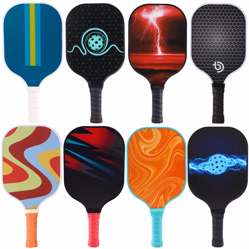 Full Color Custom Fiberglass Pickleball Racquets MOQ 100PCS