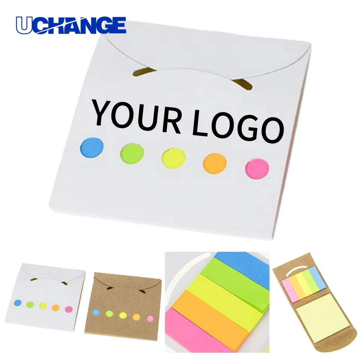 Kraft Sticky Note Pad Set Compact for Work and Travel 1