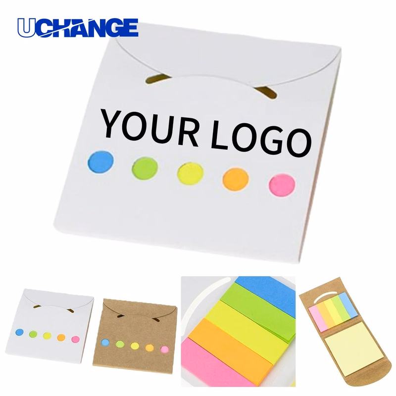 Kraft Notebook with Sticky Note Pages Recyclable Design