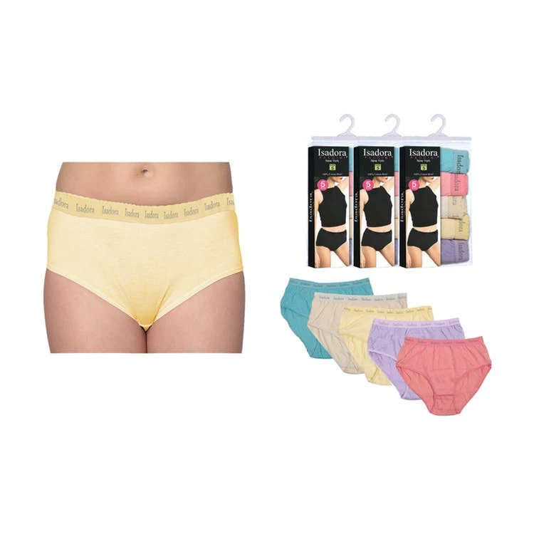 Women's Panties - 5 Pastel Colors 5-Pack Sizes 5-7 1