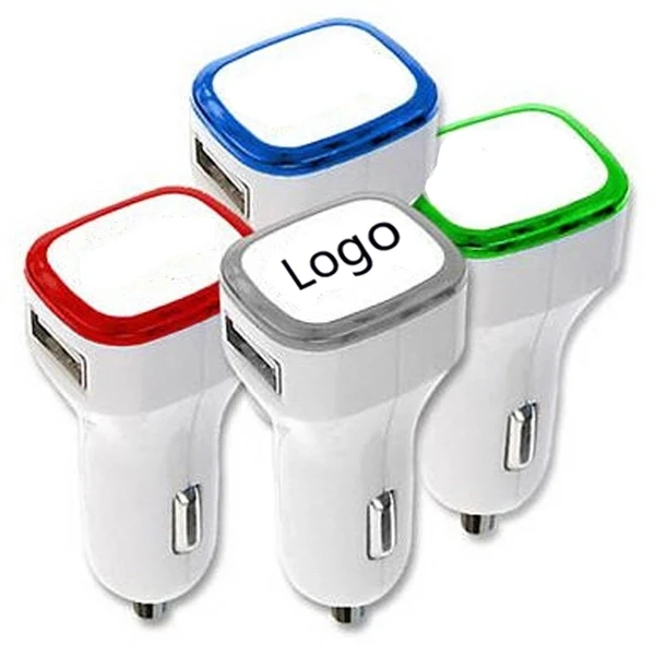 Multicolor Dual Port USB Car Charger 1