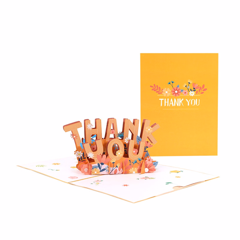 Thank You 3D Pop Up Card