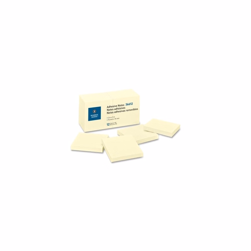 Adhesive Notes - 100 Sheets 3" x 3" Yellow