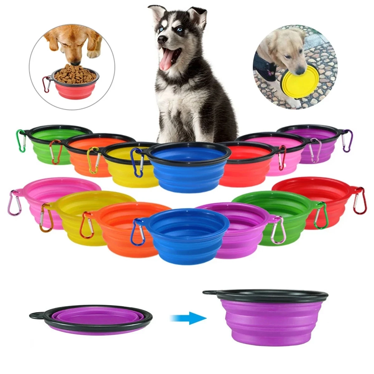 Folding Bowl For Pet MOQ 50 PCS 1