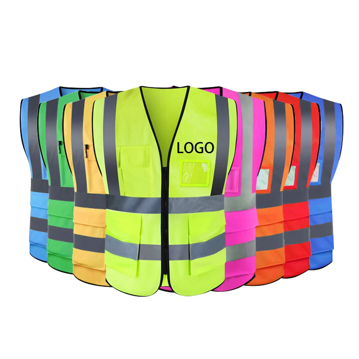 Multi-Pocket Night Reflective Safety Vest 1