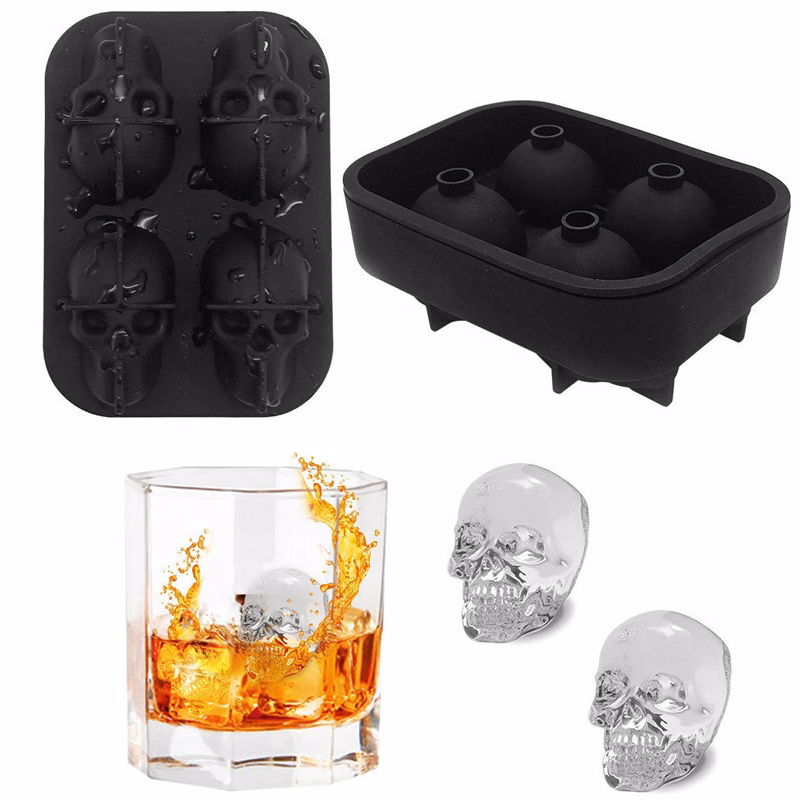 Skull-shaped Silicone Ice Cube