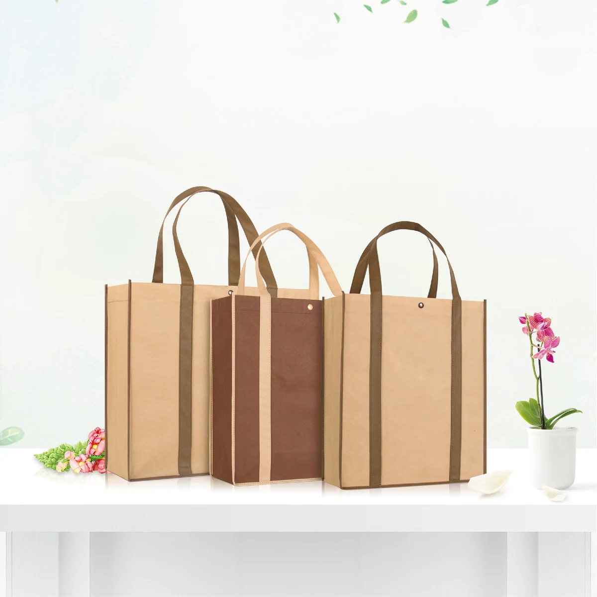 Reusable Non-Woven Shopper Tote Bag 1