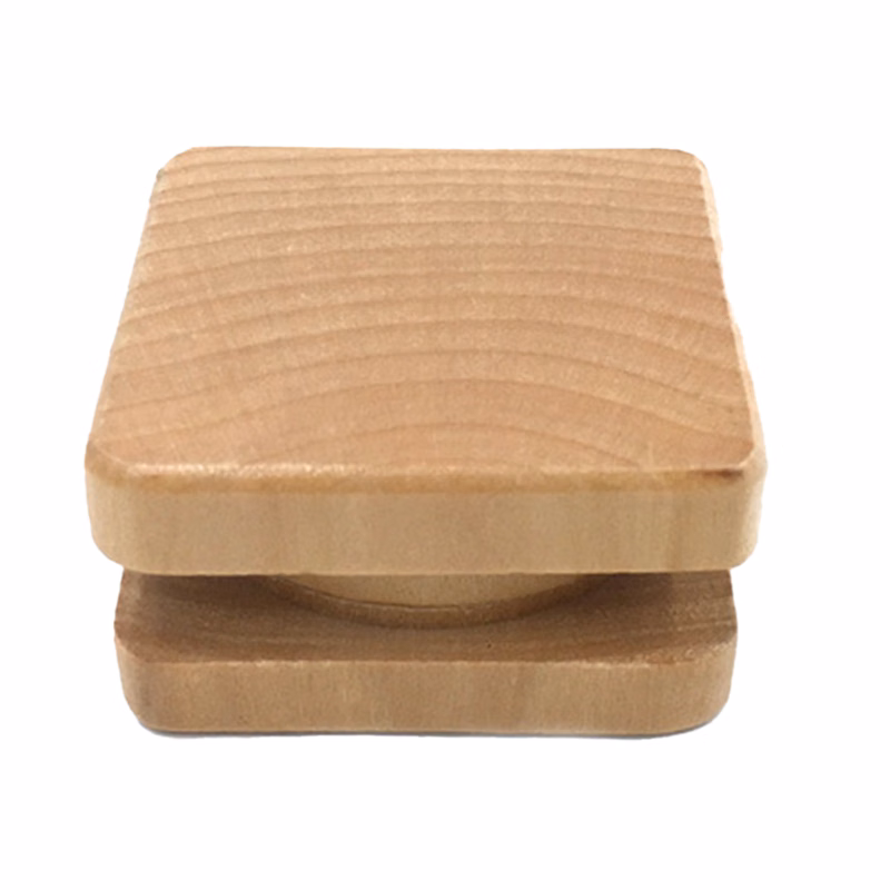 Two-Layer Square Manual Wooden Grinder