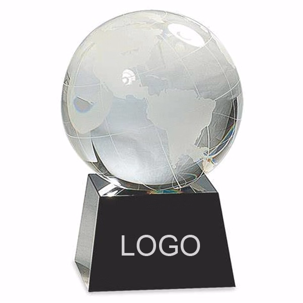 Crystal Globe Awards on Black Base