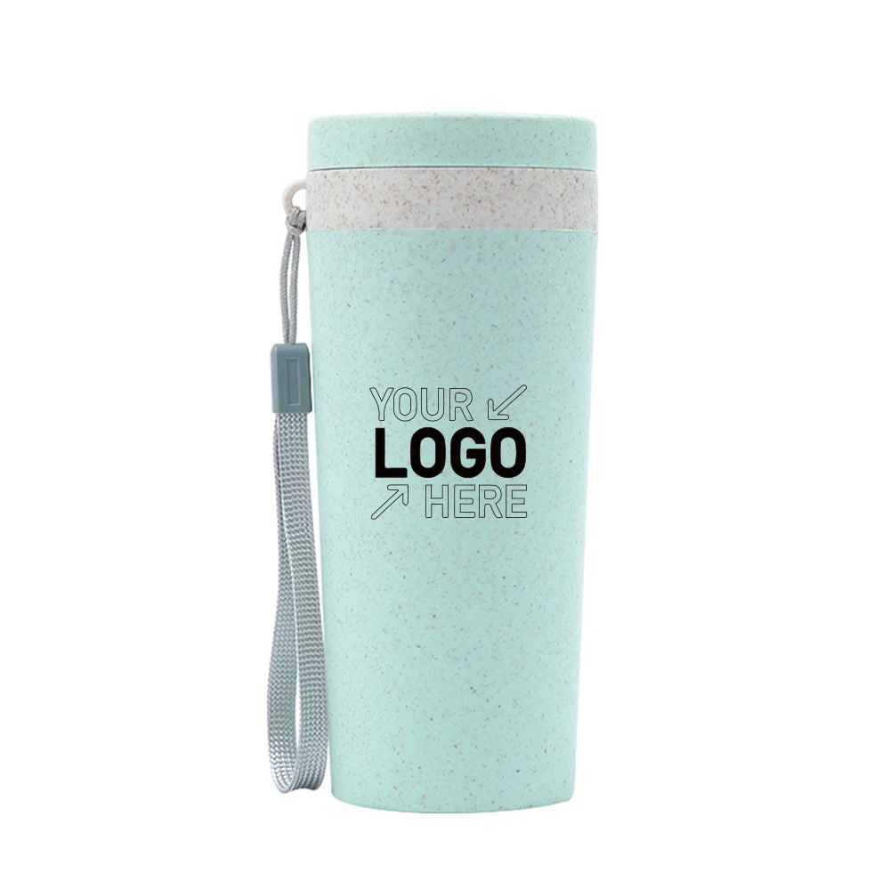 Plant-Based Straw Fiber Water Bottle(300ml) 1