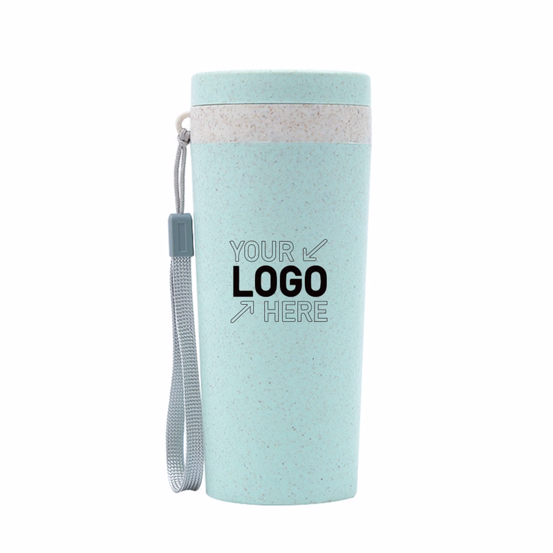 Plant-Based Straw Fiber Water Bottle(300ml)