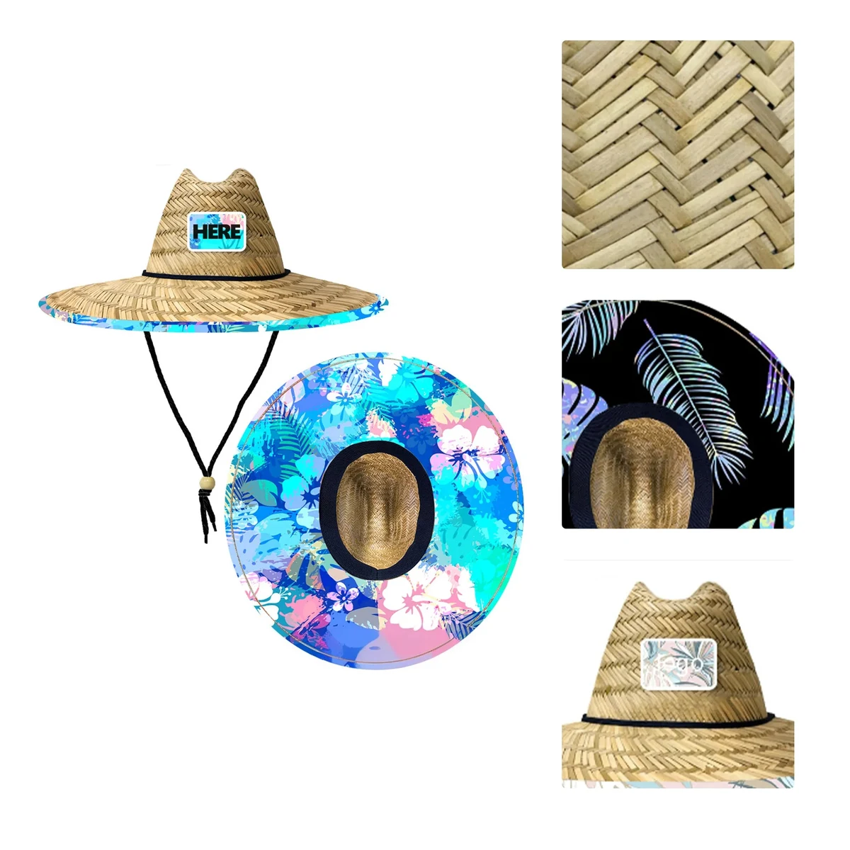 Sun Protection Straw Lifeguard Hat 1