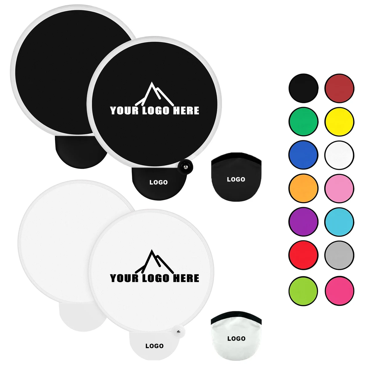 Foldable Reflector Hand Fans 1