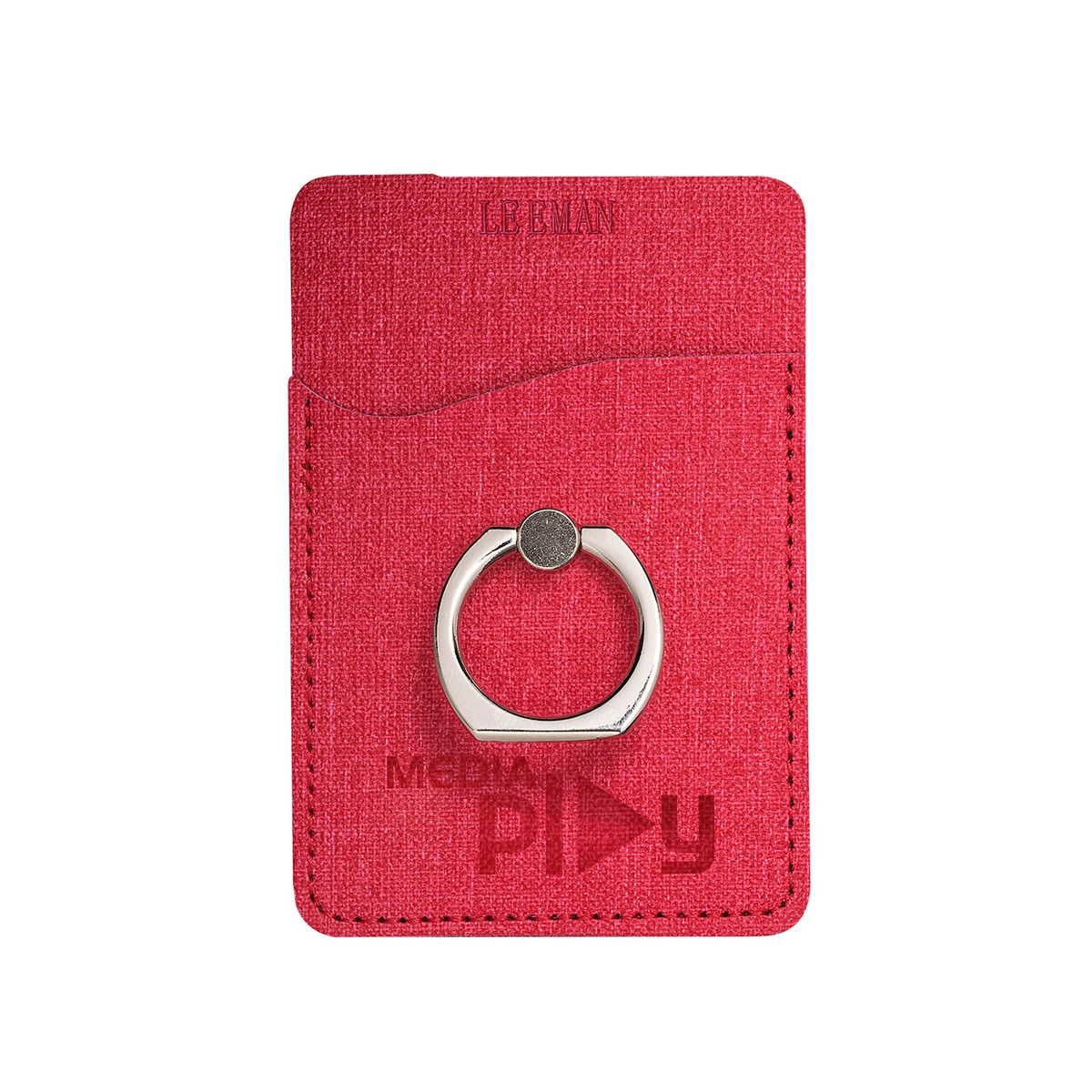 RFID Phone Pocket With Metal Ring Phone Stand 1