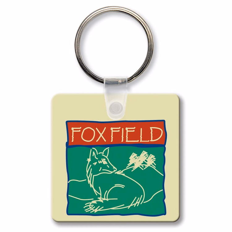 Square Key Tag w/Round Corner