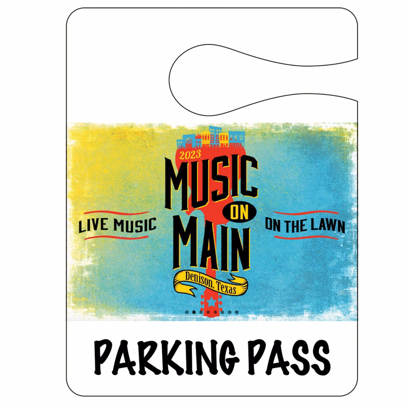 Plastic Rear View Mirror Hang Tags