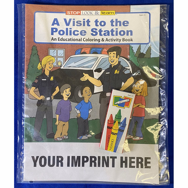 COLORING SET - A Visit to the Police Station Coloring Book Fun Pack