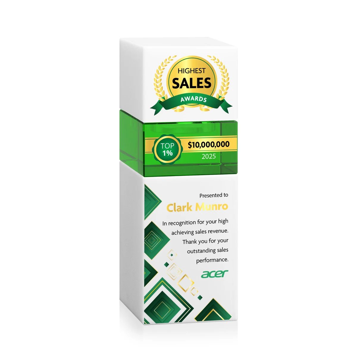 Tofino Stacker VividPrint™ Award - White 1